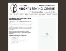 Tablet Screenshot of heightsewing.com.au